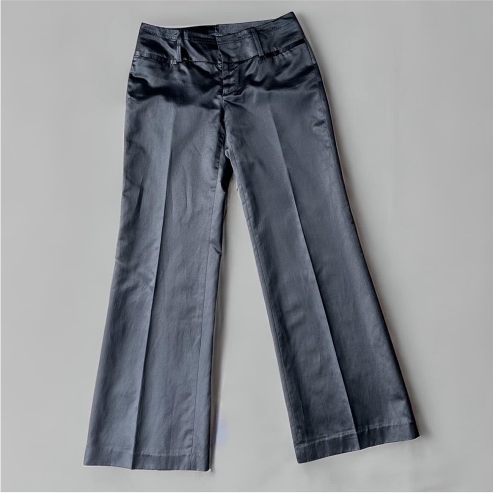 Banana republic satin silk blend kick crop trouser pant. Size 6